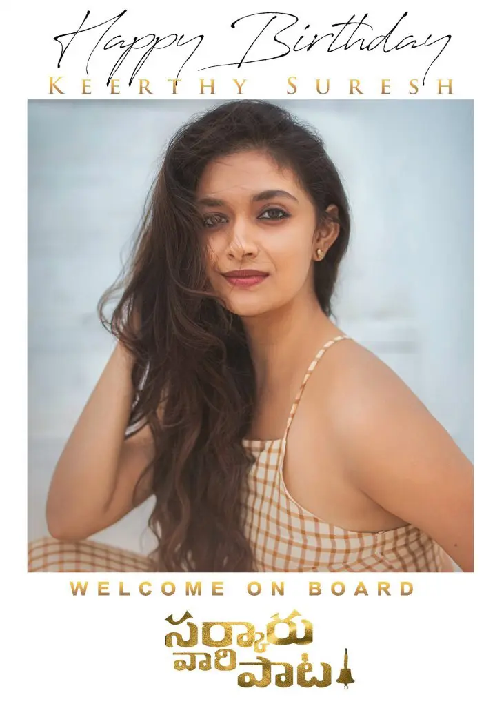KeerthiSuresh WithMaheshBabuFor SarkaaruVaariPaata