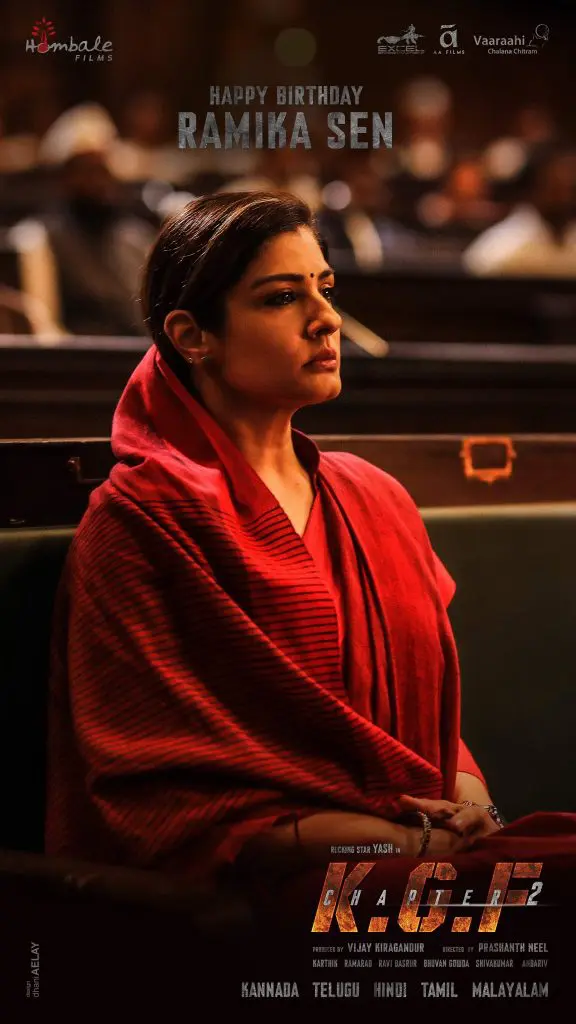 RaveendaTandan FirstlookFrom KGFChapter2