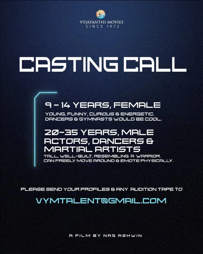 CastingCall ForPrabhasAndNagAshwin Movie