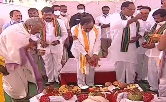 KCR-INAUGURATES-NELLIKALLU-PROJECT-VISITS-NAGARJUNA-SAGAR