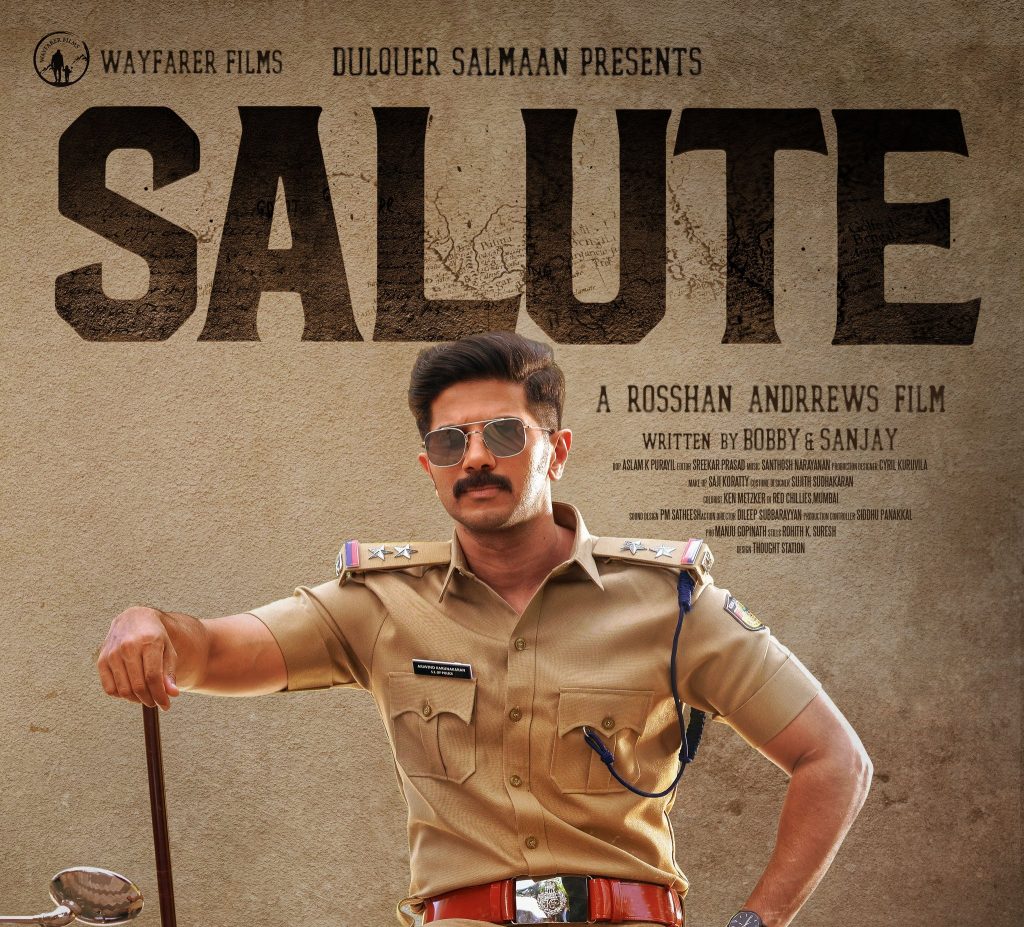 DulquerSalman SaluteMovie FirstLook
