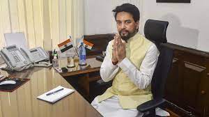 SPORTS-MINISTER-ANURAG-THAKUR-FORMER-BCCI-PRESIDENT